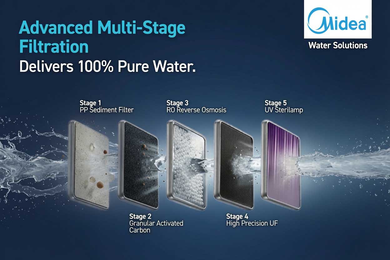 Multi Stage Purification Midea JN1648T