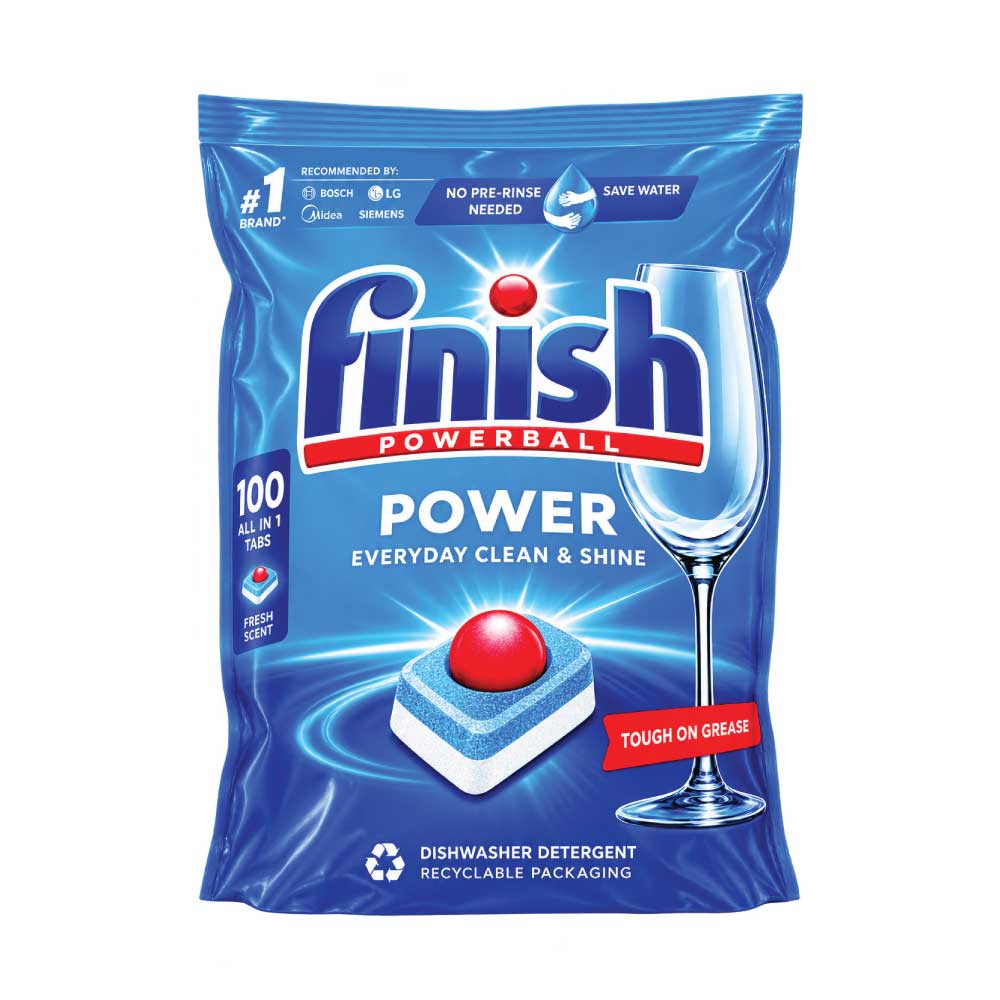 Finish Dishwasher Tablet with power ball – 100pcs