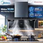 Midea 90J06 Kitchen Hood with BLDC Motor and Touch Control - 36 Inch - Image 2